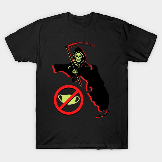 Welcome to Florida, No Masks Allowed T-Shirt by TJWDraws